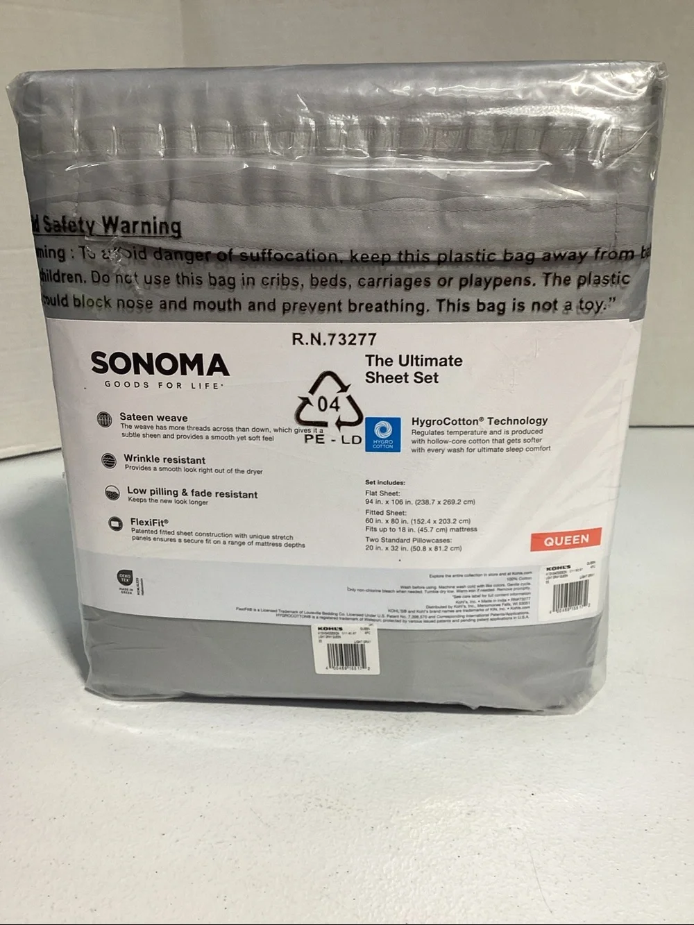 Sonoma The Ultimate Sheet Set - Gray